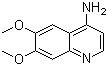 structure of CAS# 13425-92-8, 6,7-Dimethoxyquinolin-4-amine;4-Amino-6,7-dimethoxyquioline