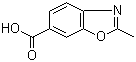 structure of CAS# 13452-14-7, 2-Methyl-1,3-benzoxazole-6-carboxylic acid