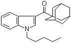 结构式 CAS# 1345973-49-0, 1-戊基-3-(金刚烷-1-甲酰基)吲哚