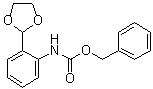 structure of CAS# 1346597-58-7, N-[2-(1,3-Dioxolan-2-yl)phenyl]carbamic acid phenylmethyl ester