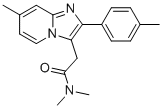 structure of CAS# 1346600-85-8, Zolpidem EP Impurity A;6-(Desmethyl)-7-methyl zolpidem