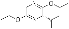 结构式 CAS# 134870-62-5, (S)-2,5-二氢-3,6-二乙氧基-2-异丙基吡嗪