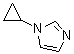 结构式 CAS# 135207-17-9, 1-环丙基-1H-咪唑