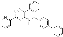 structure of CAS# 1357171-62-0, N-([1,1'-Biphenyl]-4-ylmethyl)-6-phenyl-3-(2-pyridinyl)-1,2,4-triazin-5-amine;ML 228