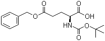 结构式 CAS# 13574-13-5, N-叔丁氧羰基-L-谷氨酸 5-苄酯