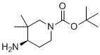 structure of CAS# 1357600-61-3, (R)-Tert-butyl 4-amino-3,3-dimethylpiperidine-1-carboxylate;tert-butyl (4R)-4-amino-3,3-dimethylpiperidine-1-carboxylate