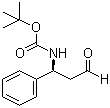 结构式 CAS# 135865-78-0, (S)-3-氧代-1-苯基丙基氨基甲酸叔丁酯