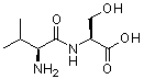 结构式 CAS# 13588-94-8, N-L-缬氨酰-L-丝氨酸