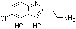 结构式 CAS# 1365967-97-0, 6-氯咪唑并[1,2-a]吡啶-2-乙胺盐酸盐