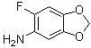 结构式 CAS# 1366234-03-8, 6-氟-1,3-苯并二氧杂环戊烯-5-胺