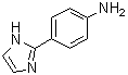 结构式 CAS# 13682-33-2, 4-(1H-咪唑-2-基)苯胺