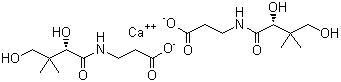 结构式 CAS# 137-08-6, 泛酸钙