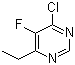 结构式 CAS# 137234-74-3, 4-氯-6-乙基-5-氟嘧啶; 4-乙基-5-氟-6-氯嘧啶