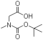 结构式 CAS# 13734-36-6, N-叔丁氧羰基肌氨酸