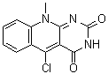结构式 CAS# 137347-70-7, 5-氯-10-甲基嘧啶并[4,5-b]喹啉-2,4(3H,10H)-二酮