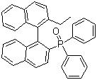 结构式 CAS# 137769-29-0, (S)-(-)-2-(二苯基磷酰)-2'-乙基-1,1'-联萘