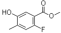 结构式 CAS# 1378655-77-6, 2-氟-5-羟基-4-甲基苯甲酸甲酯