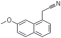 structure of CAS# 138113-08-3, 7-Methoxy-1-naphthylacetonitrile