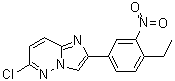 structure of CAS# 1383624-01-8, 6-Chloro-2-(4-ethyl-3-nitrophenyl)imidazo[1,2-b]pyridazine