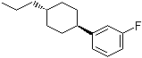 结构式 CAS# 138679-81-9, 1-(反式-4-丙基环己基)-3-氟苯