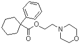 结构式 CAS# 138847-85-5, 1-苯基-环己烷羧酸 2-(4-吗啉基)乙基酯