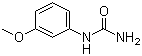 结构式 CAS# 139-77-5, 1-(3-甲氧基苯基)脲