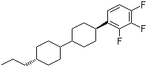 structure of CAS# 139056-62-5, 1,2,3-Trifluoro-4-[(trans,trans)-4'-propyl[1,1'-bicyclohexyl]-4-yl]benzene