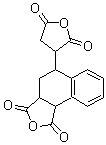 结构式 CAS# 13912-65-7, 四氢化萘二酐; 4-(2,5-二氧代四氢呋喃-3-基)-1,2,3,4-四氢萘-1,2-二甲酸酐