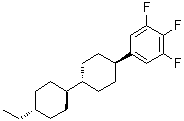 结构式 CAS# 139215-80-8, [反式(反式)]-5-(4'-乙基[1,1'-联环己烷]-4-基)-1,2,3-三氟苯