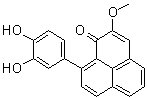 结构式 CAS# 1392307-42-4, 9-(3,4-二羟基苯基)-2-甲氧基-1H-萘嵌苯-1-酮