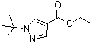 结构式 CAS# 139308-53-5, 1-叔丁基-1H-吡唑-4-羧酸乙酯