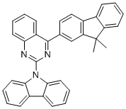 结构式 CAS# 1394834-50-4, 9-(4-(9,9-二甲基-9H-芴-2-基)喹唑啉-2-基)-9H-咔唑