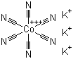 structure of CAS# 13963-58-1, Tripotassium hexacyanocobaltate;Potassium hexacyanocobaltate(III)