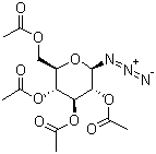 结构式 CAS# 13992-25-1, 2,3,4,6-O-四乙酰基-D-吡喃葡萄糖基叠氮化物