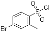structure of CAS# 139937-37-4, 4-Bromo-2-methylbenzenesulfonyl chloride