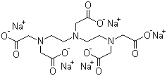 structure of CAS# 140-01-2, Pentasodium DTPA;Diethylenetriaminepentaacetic acid pentasodium salt