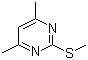 结构式 CAS# 14001-64-0, 2-甲硫基-4,6-二甲基嘧啶