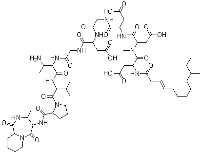 structure of CAS# 1402-82-0, Amphomycin