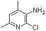 structure of CAS# 140413-40-7, 2-Chloro-4,6-dimethyl-3-pyridinylamine