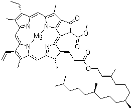 结构式 CAS# 1406-65-1, 总叶绿素; 叶绿素