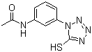 structure of CAS# 14070-48-5, N-[3-(5-Mercapto-1H-1,2,3,4-tetraazol-1-yl)phenyl]acetamide;1-(3-Acetamide)phenyl-5-thio-1,2,3,4-tetrazole