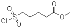structure of CAS# 1408058-14-9, 5-(Chlorosulfonyl)pentanoic acid methyl ester
