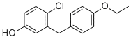 structure of CAS# 1408077-50-8, Dapagliflozin Impurity 61;4-Chloro-3-(4-ethoxybenzyl)phenol