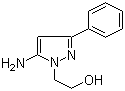 structure of CAS# 14085-42-8, 2-(5-Amino-3-phenylpyrazol-1-yl)ethanol