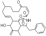 structure of CAS# 14110-64-6, Cytochalasin A;5,5-Didehydrophomin; 5-Dehydrophomin; Cytochalasin A; Dehydrophomin; NSC 174119; Phomin, 5,5-didehydro-