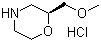 structure of CAS# 141196-38-5, (S)-2-(Methoxymethyl)morpholine hydrochloride;(2S)-2-(Methoxymethyl)morpholine hydrochloride