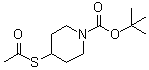 结构式 CAS# 141699-66-3, 4-乙酰硫基-1-(叔丁氧羰基)哌啶
