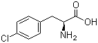 结构式 CAS# 14173-39-8, L-4-氯苯丙氨酸; 4-氯-L-苯丙氨酸