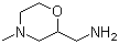 structure of CAS# 141814-57-5, (4-Methylmorpholin-2-yl)methanamine;4-Methyl-2-aminomethylmorpholine