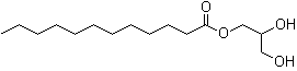 Glycerin 1-monolaurate molecular structure (CAS 142-18-7)